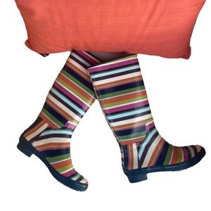 COACH RAINBOW RAIN BOOTS 🌈
